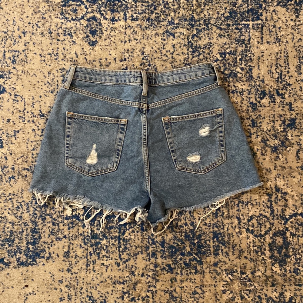Retro high rise denim shorts - 31 - Picture 5 of 8